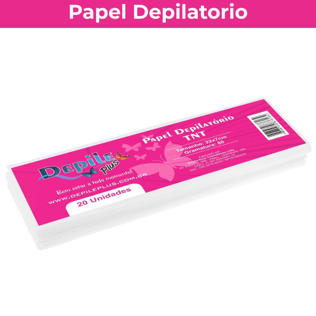Papel Depilatorio Depile Plus 20 Unidades