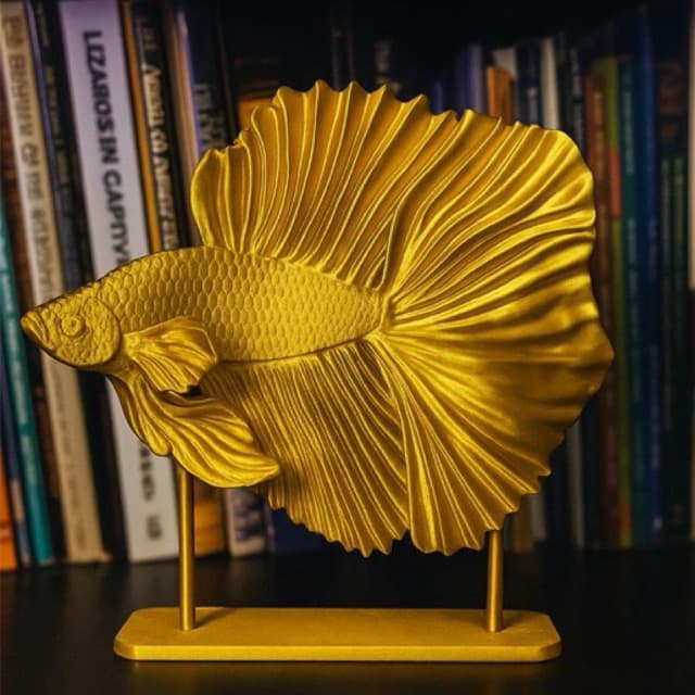 Escultura Decorativa Peixe Beta