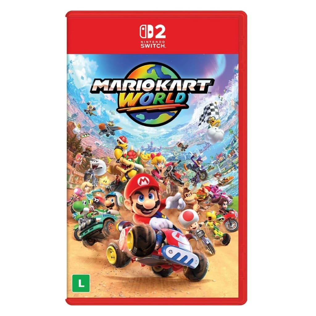 Mario Kart World Nintendo Switch 2 Nacional - Mídia Física - Lacrado