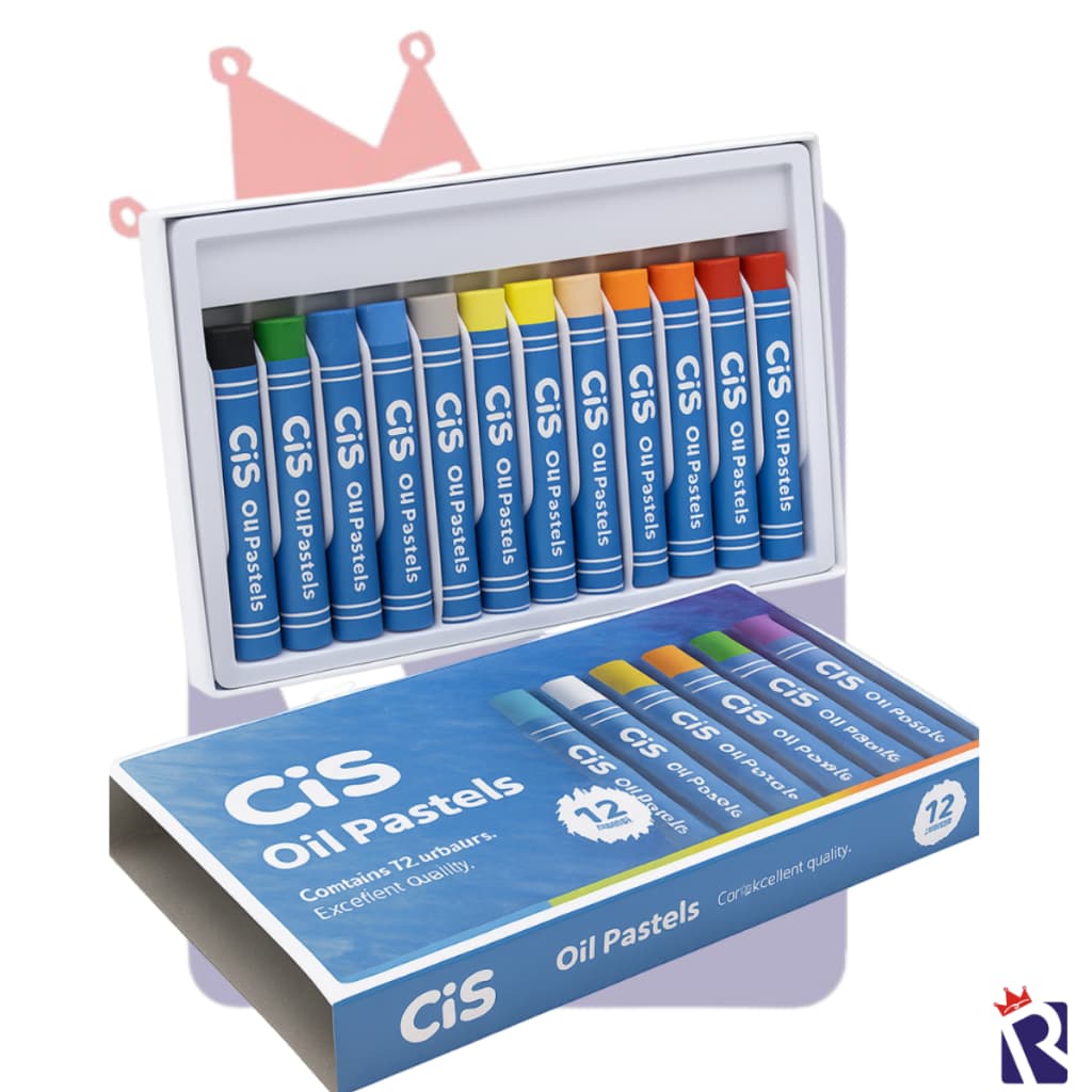 GIZ DE CERA PASTEL OLEOSO 12 CORES CIS