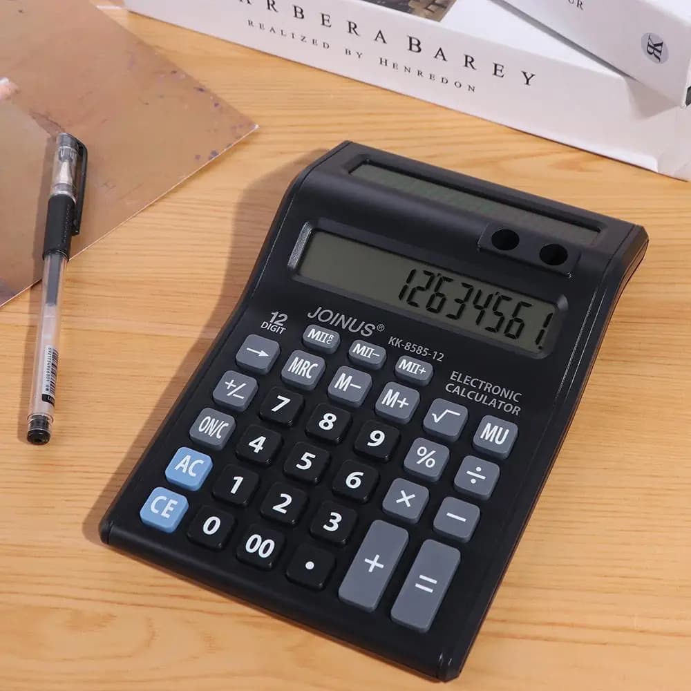 Calculadora Dexin Profissional com 2 Visores - Precisão e Praticidade para o seu dia a dia.