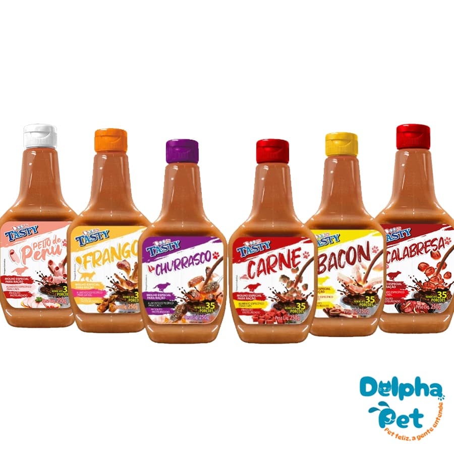 Molho Tasty 250g Para Ração Cachorro Escolha o sabor - Doogs