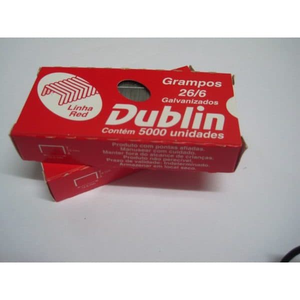 Grampo 26/6 Galvanizado c/ 5000un. Dublin
