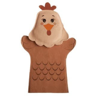 Fantoche De Mão Infantil Animal Galinha