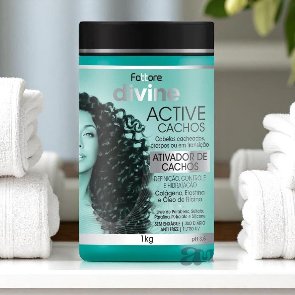 Ativador de Cachos Fattore 1kg Creme – Definição, Hidratação e Brilho