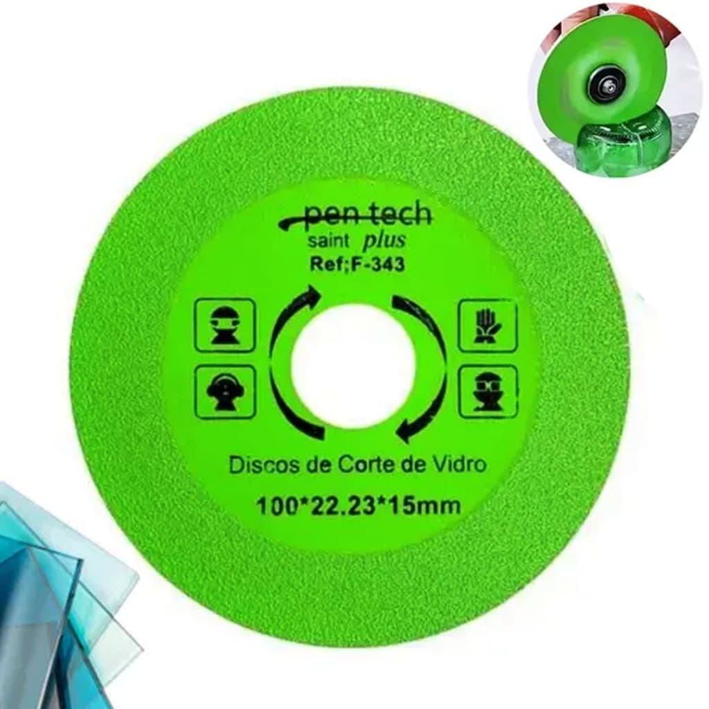 Disco De Cortar Vidro Diamantado Corta Garrafa Vidros Cerâmica Espelho Lâmina De Serra Corta Vidros