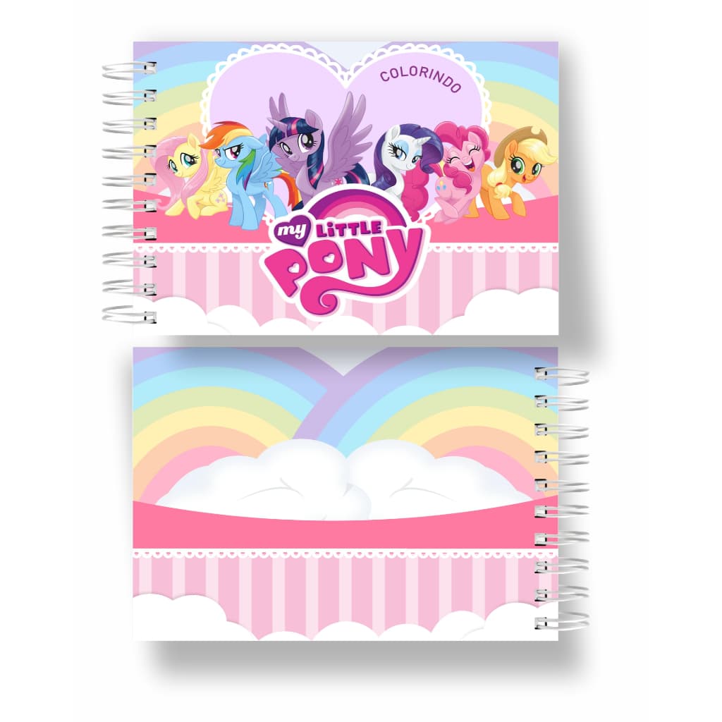 Livro de Colorir com 50 Imagens Temático My Little Pony Capa Dura