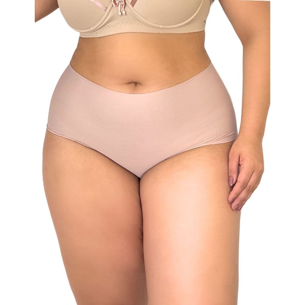 Calcinha Boxer Plus Size Sem Costura Cueca Feminina 48 50 52 extra grande Não marca