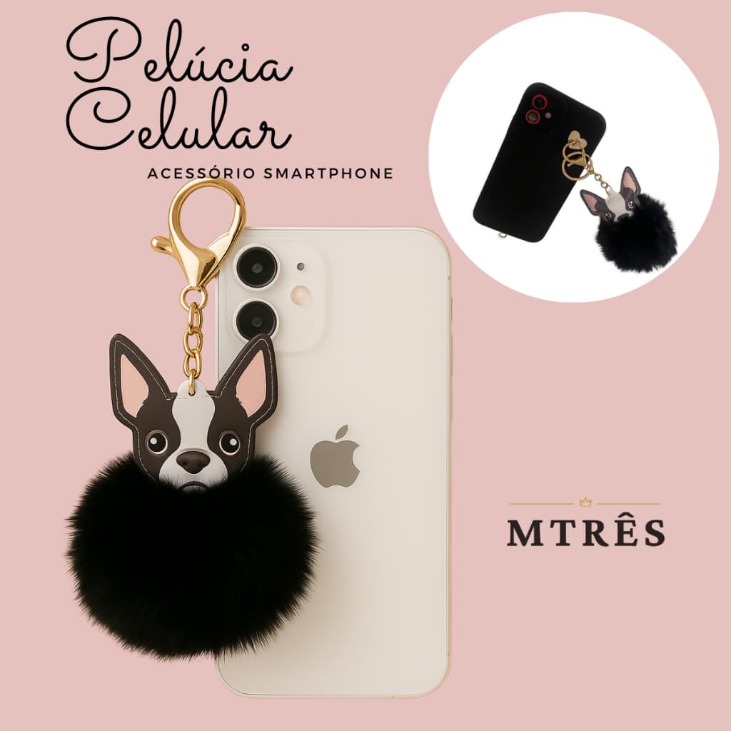 Alça de  Celular Cute  Com Chaveiro Acessório Pelúcia Com  Pingente  Fofo Kawaii Para Mão Decorativo
