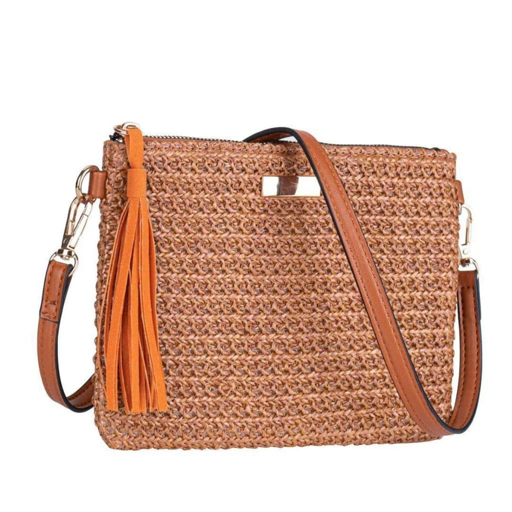 Bolsa Alice Palucci Transversal Palha Barbicacho