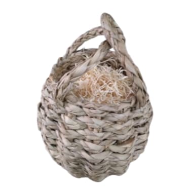 Cesta, bolsa de palha natural