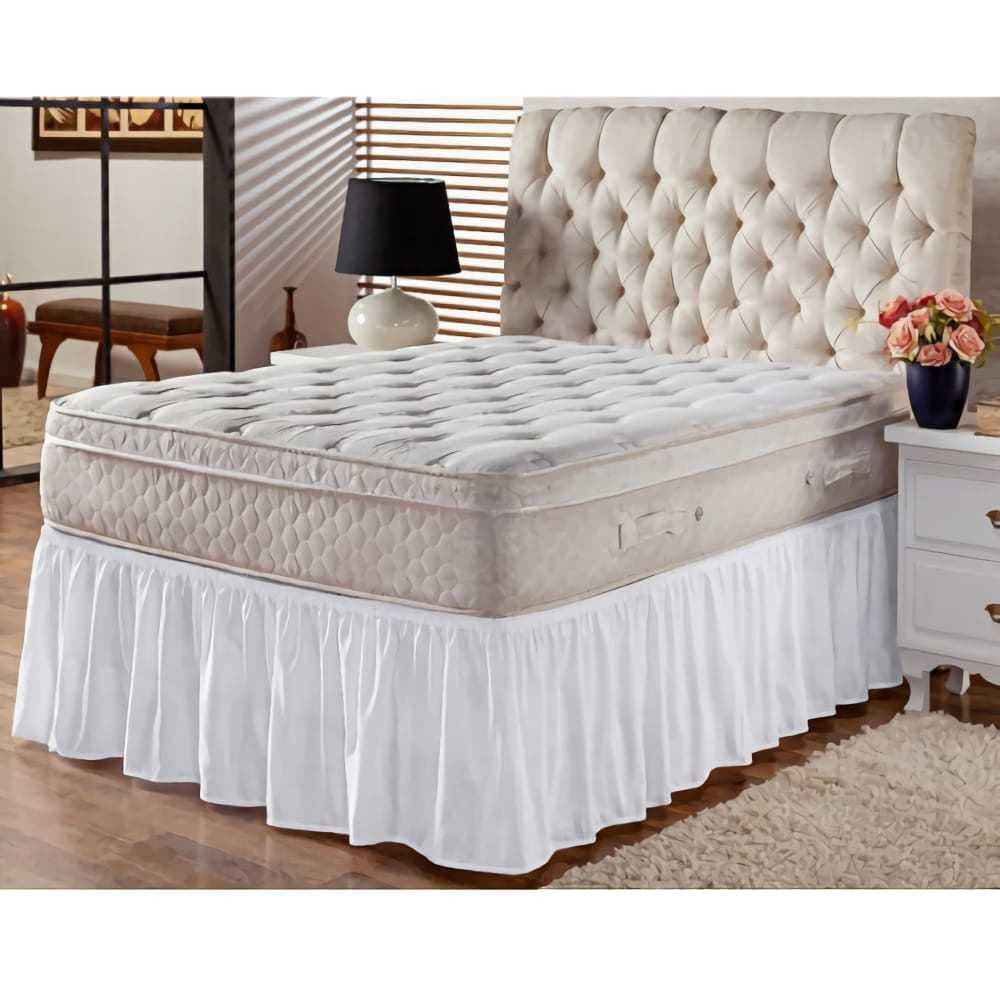 SAIA BOX AJUSTÁVEL Serve em cama box Casal, Queen e King Tamanho universal, contendo 30cm alt