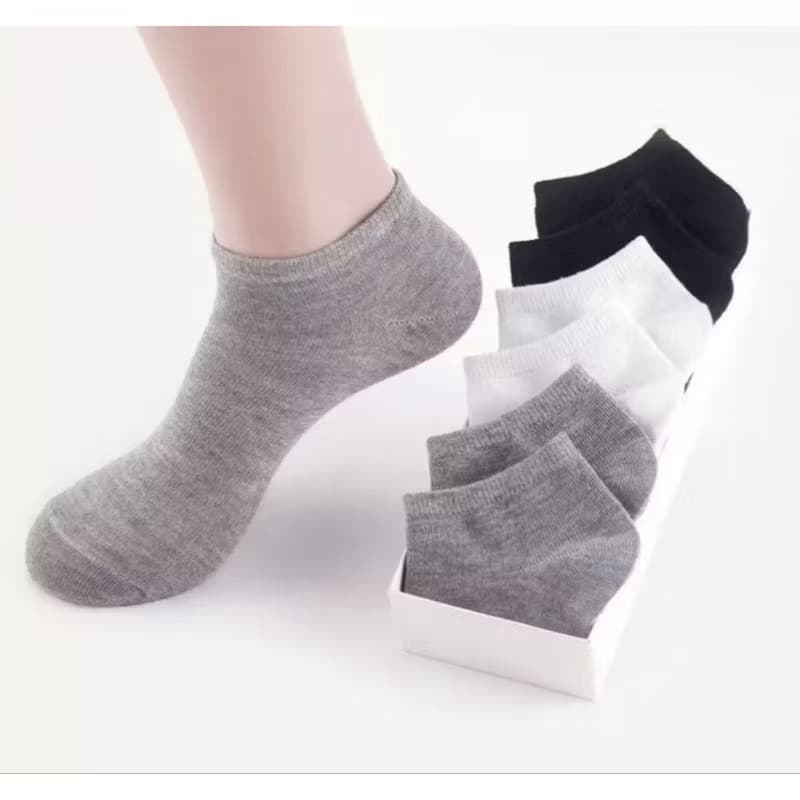 Kit 12 Pares de Meia Cano Curto Soquete Lisa Feminino damanho 35-40