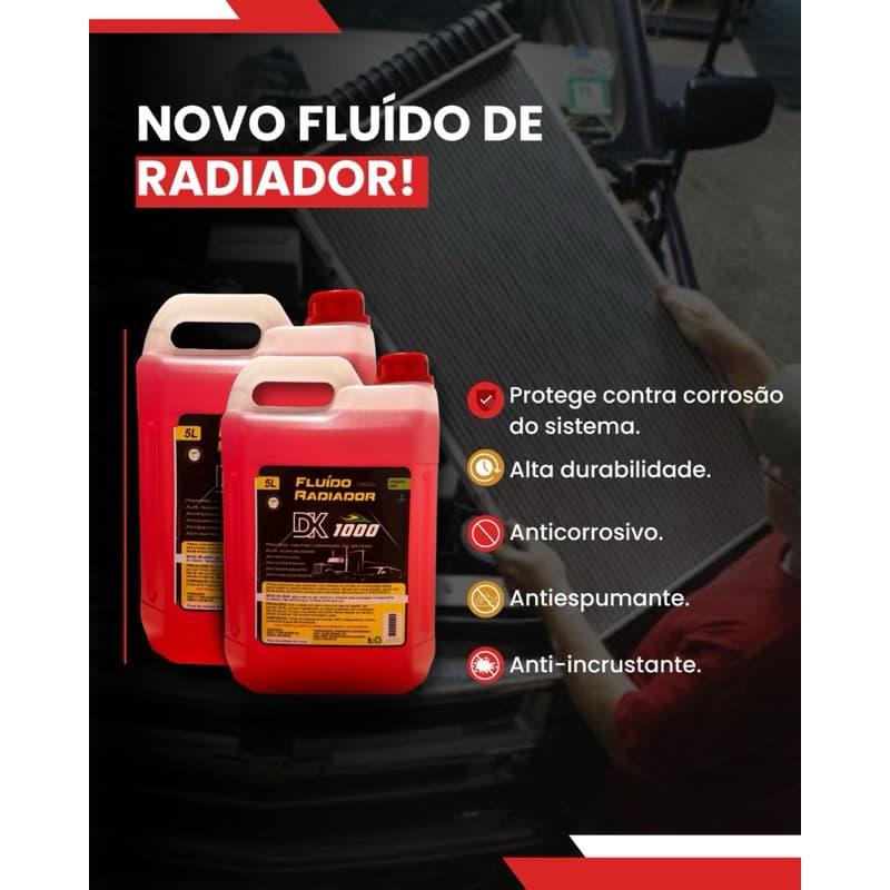 Aditivo Automotivo Radiadores  5L  Rosa Fluido Automotivo Arrefecimento.