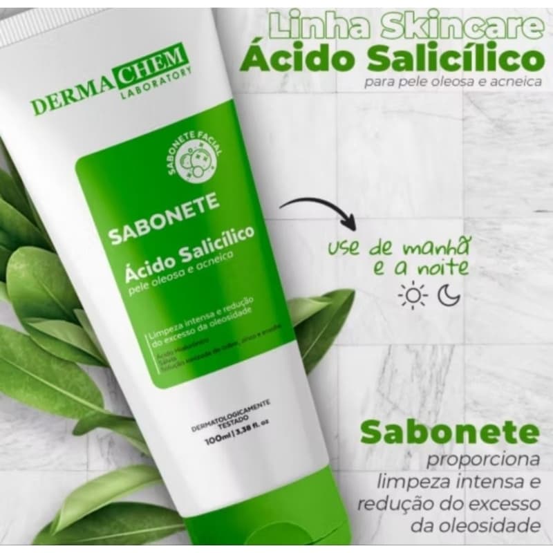 Sabonete Facial Ácido Salicílico Dermachem 100ml
