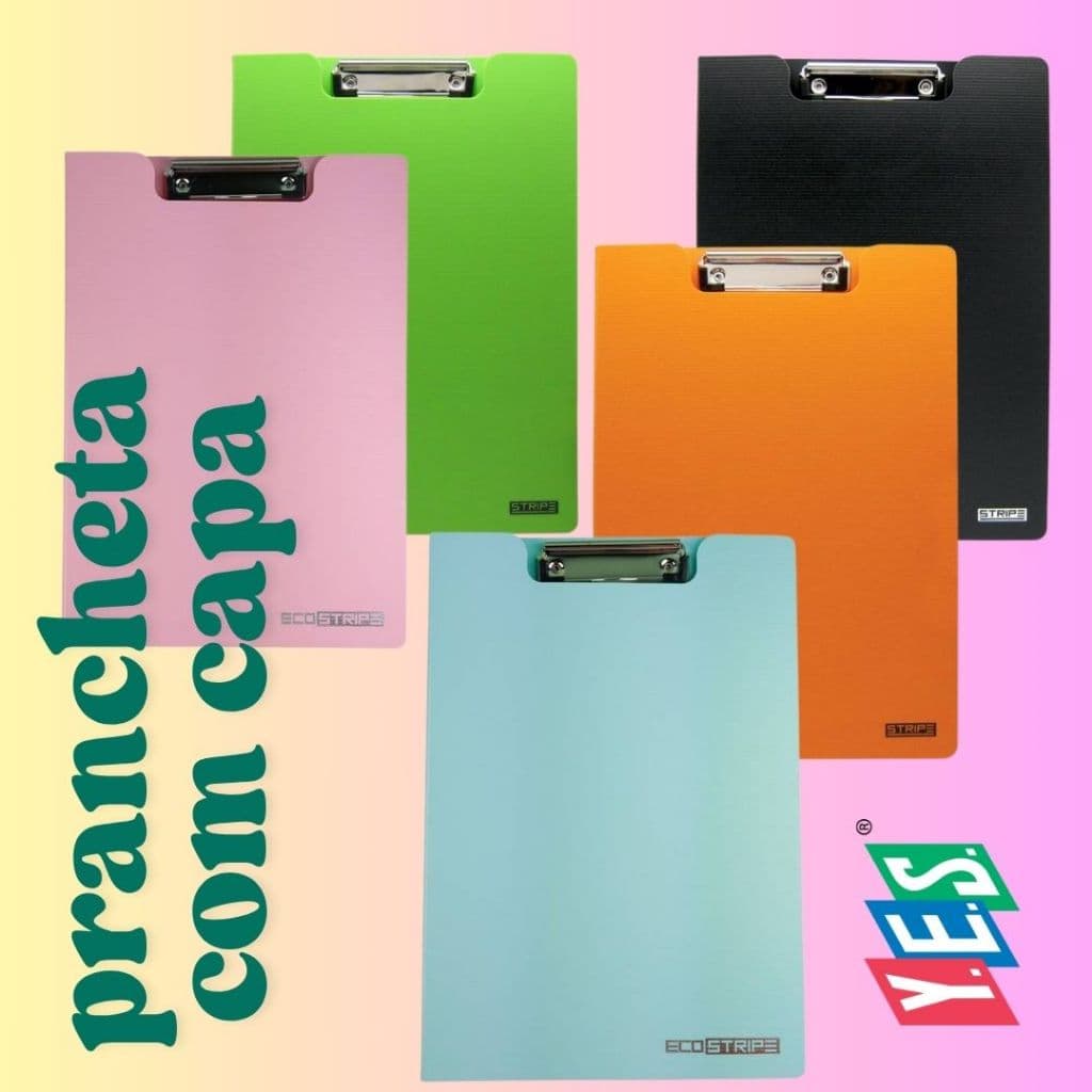 Pasta Prancheta com Capa A4 YES material de escritório 811DST