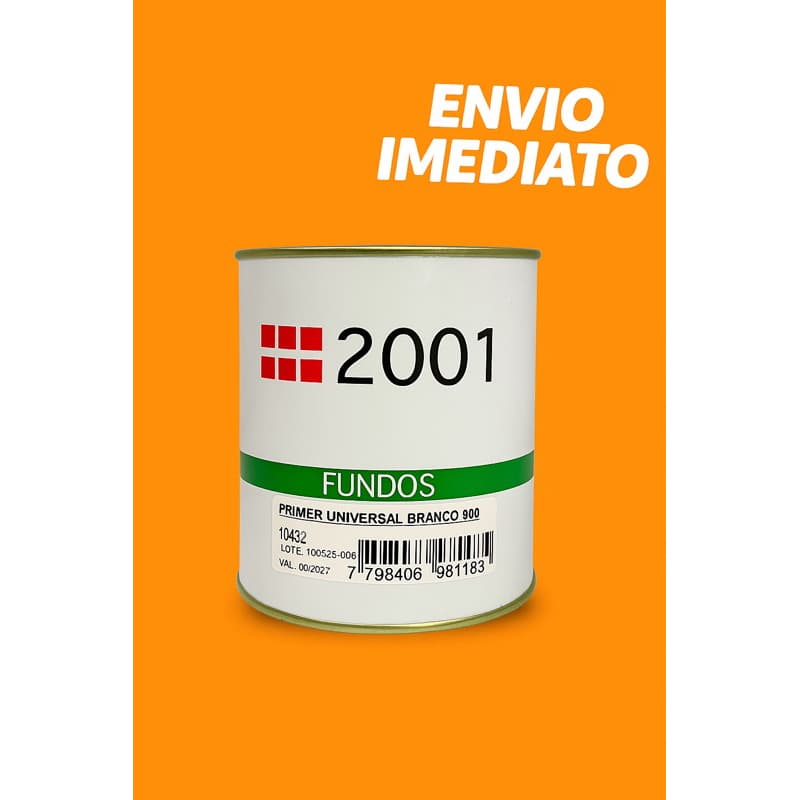 Primer Universal automotivo Branco 900ml 2001 – Acabamento Perfeito e Alta Aderência