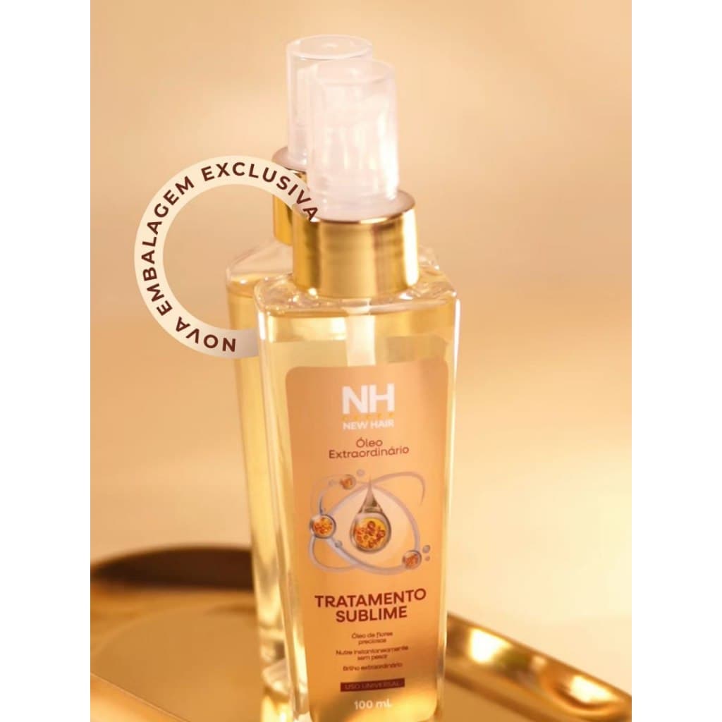 Óleo Extraordinário - Tratamento Sublime 100ml NEW HAIR | Hidrata, nutre e finaliza