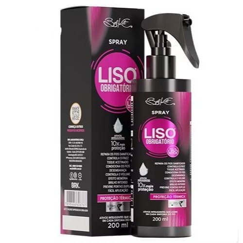 Spray Finalizador Liso Obrigatório 200ml - Proteção térmica, reconstrução e finalizador capilar
