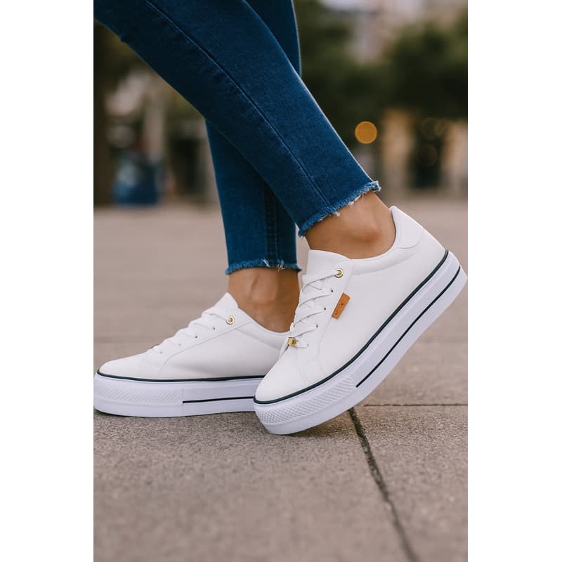 Tenis Plataforma Confortavel Sola Alta Moda Envio Imediato Feminino