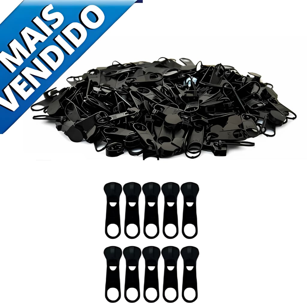 100 200 400 Unidades De Cursor Para Zíper De Nylon Número 5