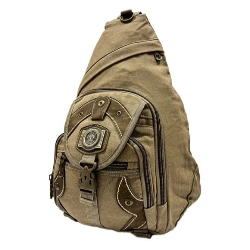 Mochila Bolsa Lona Transversal Grande Resistente Tiracolo Esportiva 201352