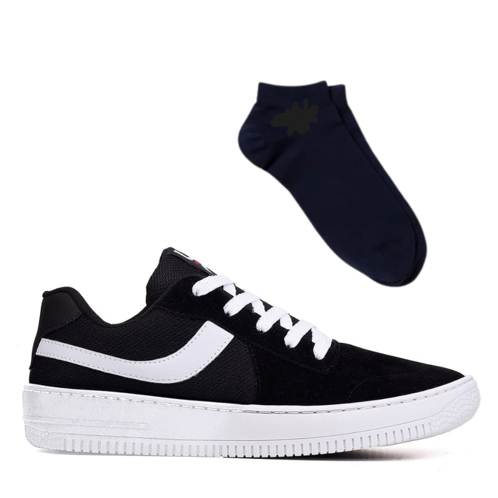 kit Tênis e 1 Par de Meia Masculino DK Skatista Original para Uso casual e Dia a Dia