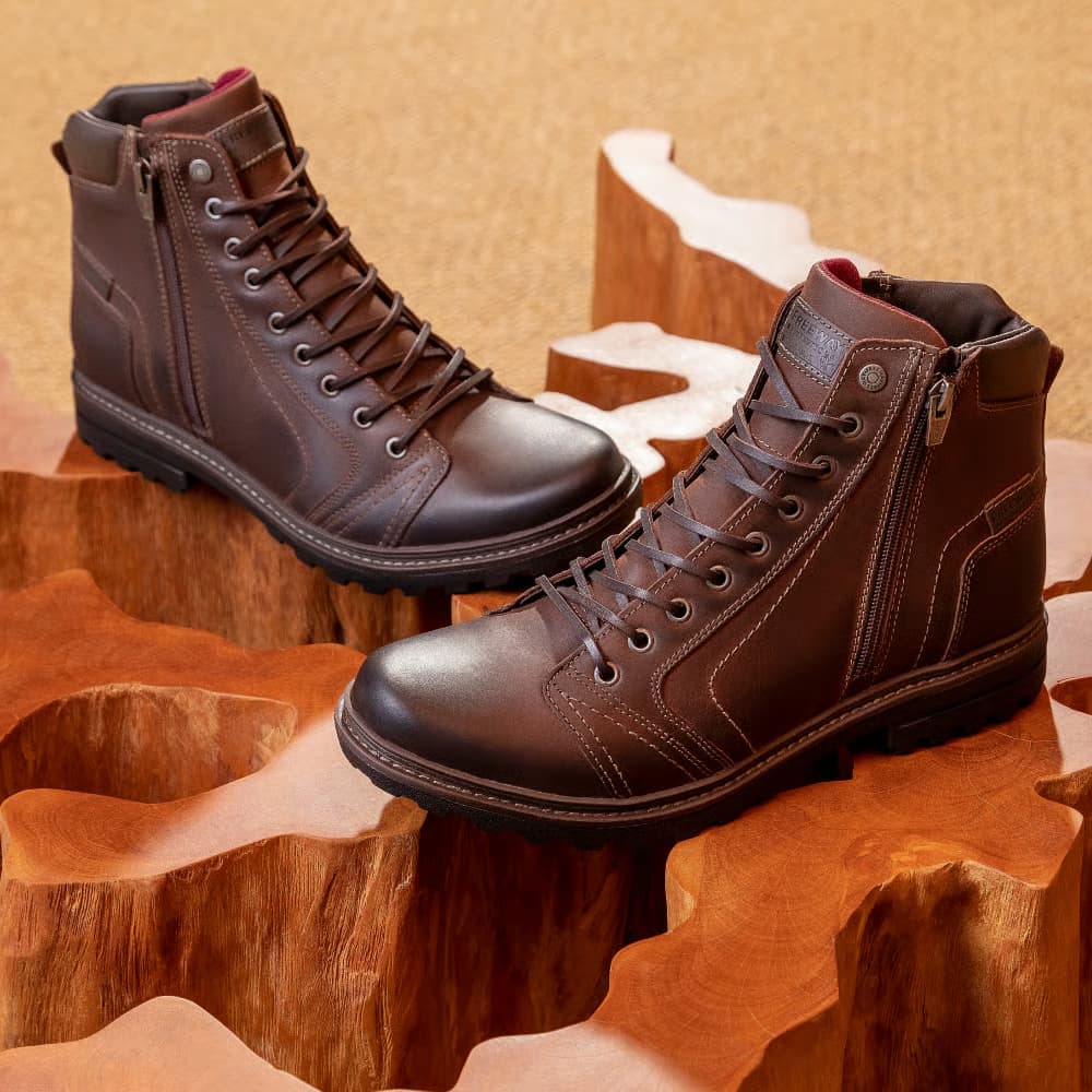 Bota Masculina Freeway Absolut B6 Couro Preto – 100% Original