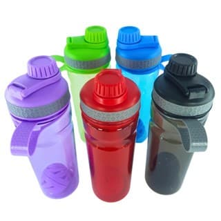Garrafa para água para beber à prova de vazamento plástico com borda em siliconado esportes 700 ml