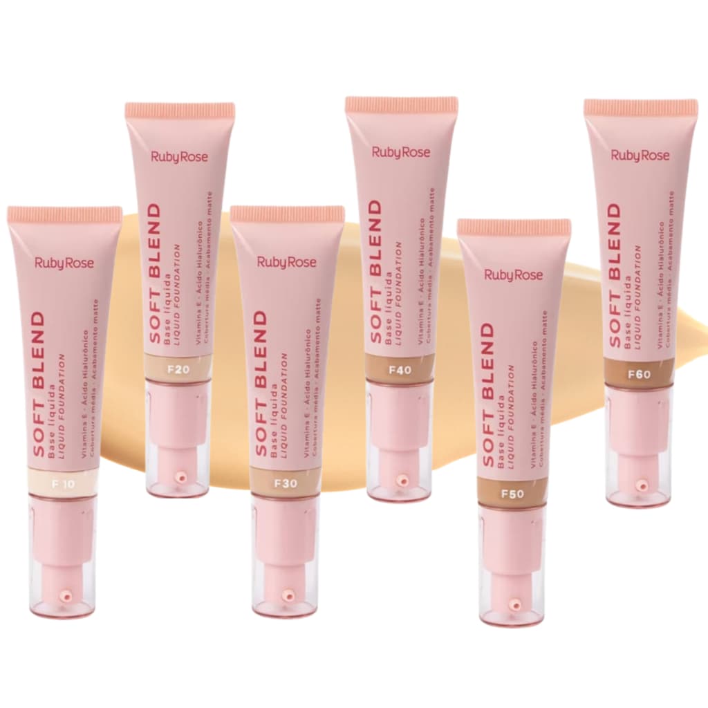 Base Matte Líquida Alta Cobertura Soft Blend Ruby Rose