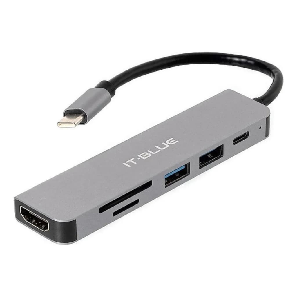 Conversor Adaptador Multiplas Saídas HDTV USB TYPE C DATA TF