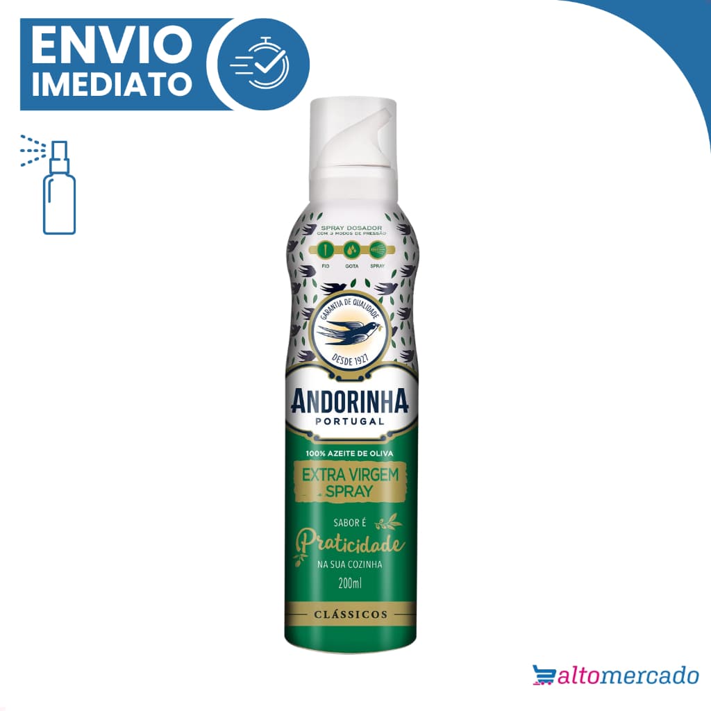 Azeite Andorinha Spray Extra Virgem 200ml - Envio Imediato