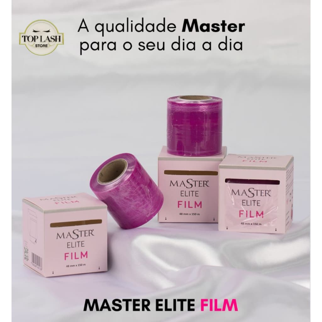 Plástico Filme Rosa Master (48mm x 150m) - Para Cílios, Sobrancelhas e Hidragloss