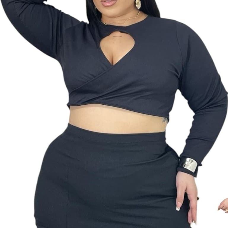 DRAPA PLUS - CROPPED MICHELLY PLUS SIZE