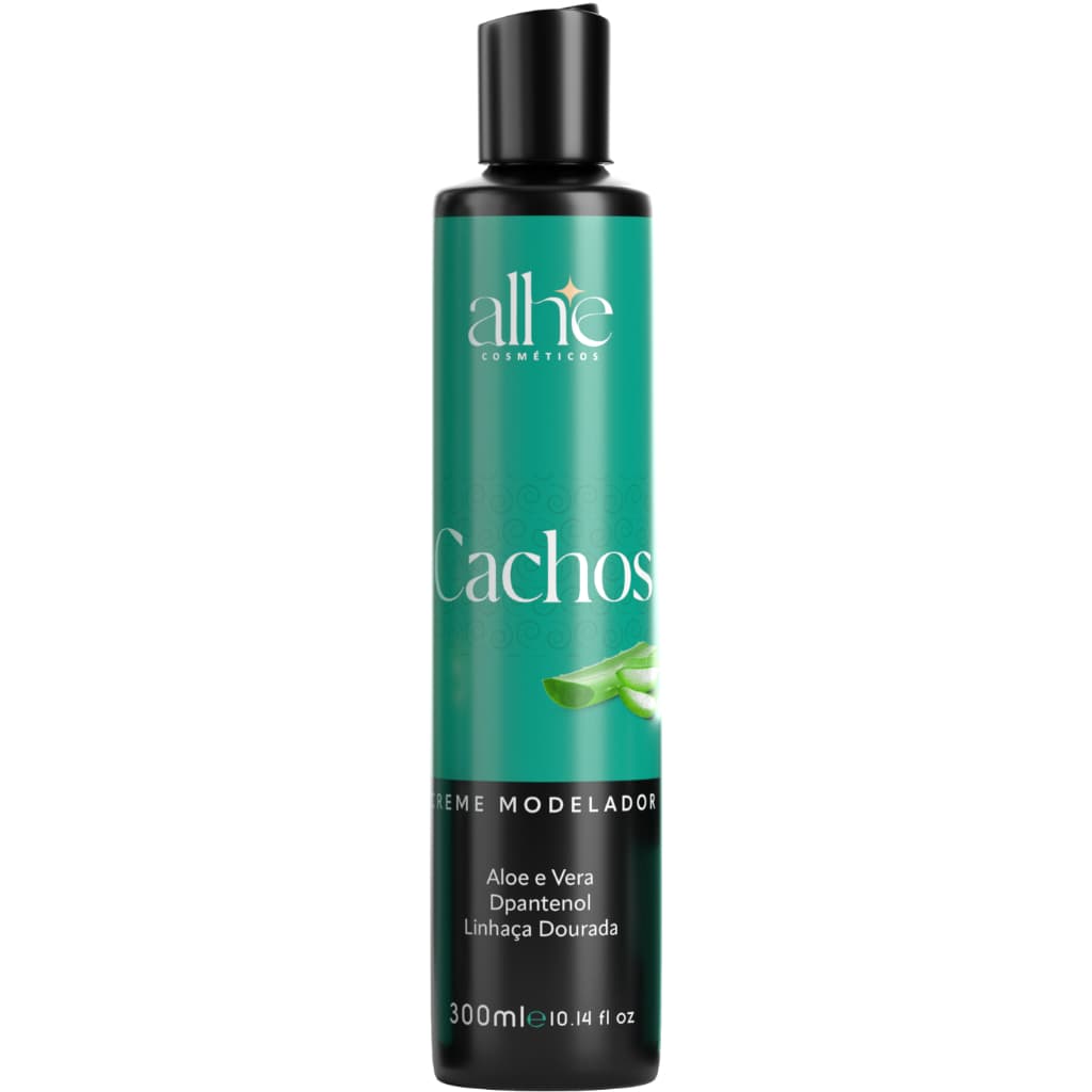 CREME MODELADOR CACHOS 300ML PERFEITOS HIDRATAÇÃO DEFINIÇÃO BRILHO E VOLUME MACIEZ COM ALOE VERA