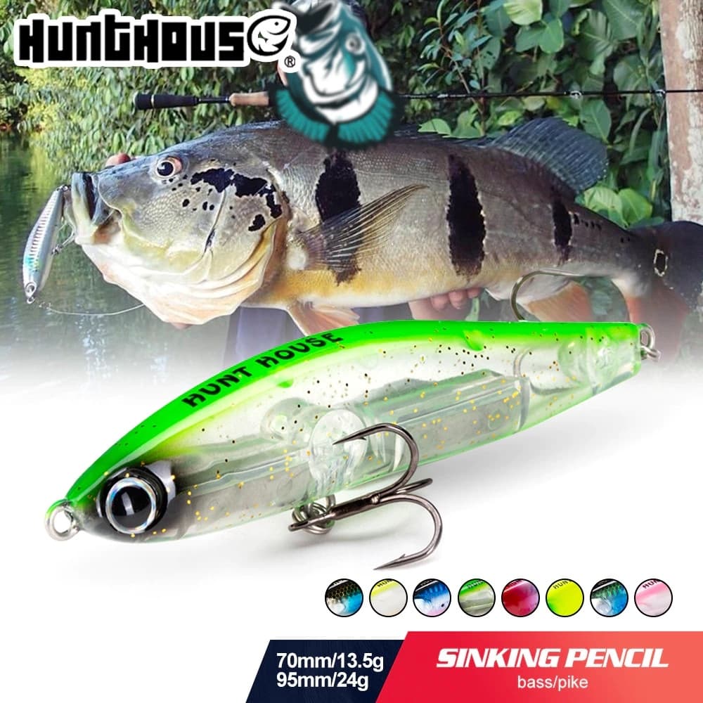 Hunthouse Isca De Pesca Profissional   70mm/13.5g 95mm/24g Armadilha De Mel Corrico Dura De Água Salgada
