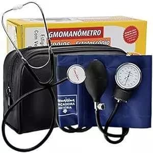 Kit 15 Aparelhos De Pressão Esfigmomanômetro + Estetoscópio Premium