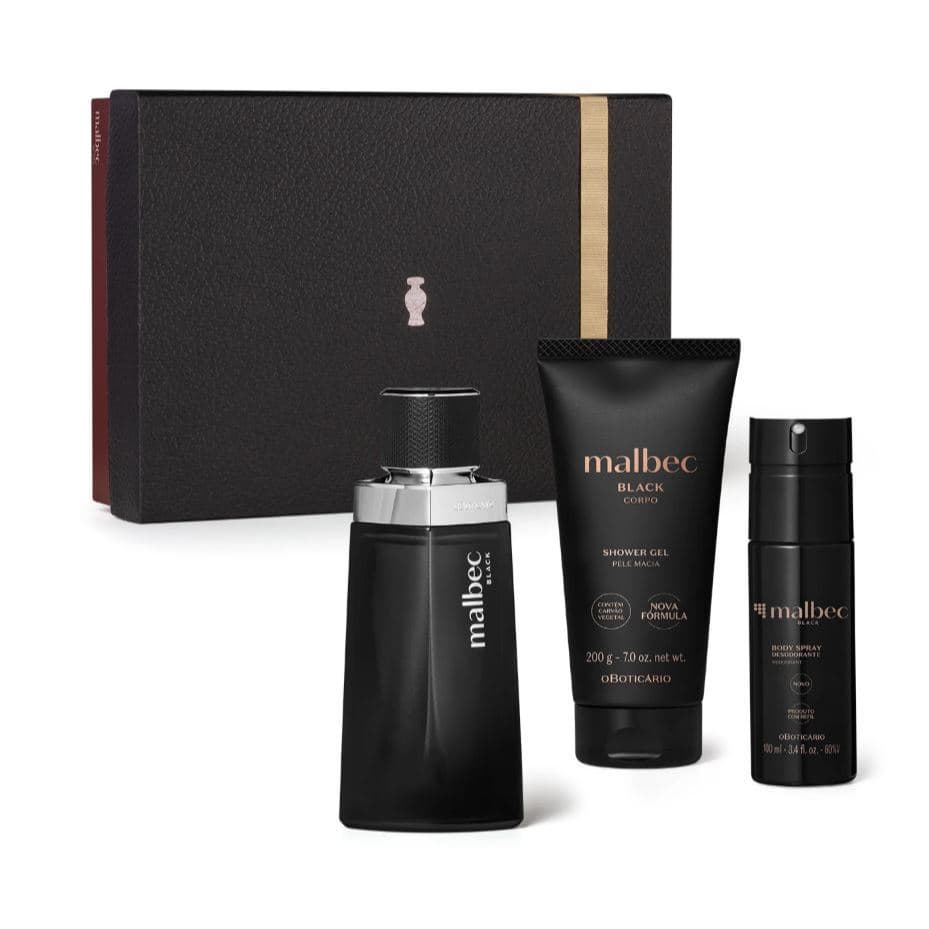 Kit Presente Dia dos Pais Malbec Black (3 itens) - oBoticário