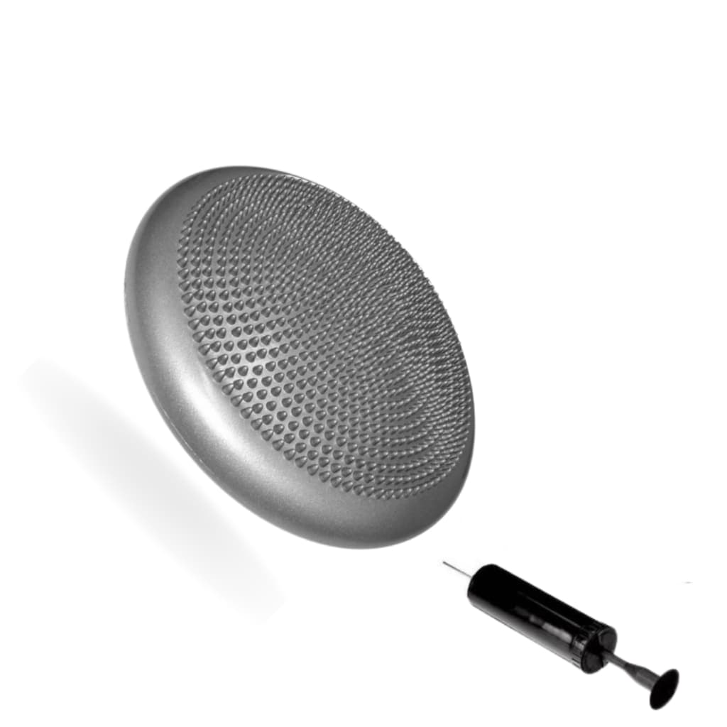 Disco De Equilíbrio 33cm Inflável Funcional Pilates Yoga com Bomba Fisioterapia Reabilitação