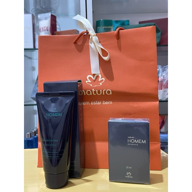 Perfume Natura Essence 25ml e Gel para Barbear 75G