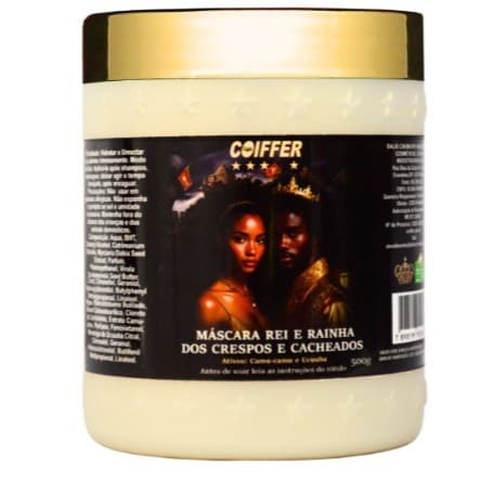 MÁSCARA REI E RAINHA DOS CRESPOS E CACHEADOS COIFFER 500G