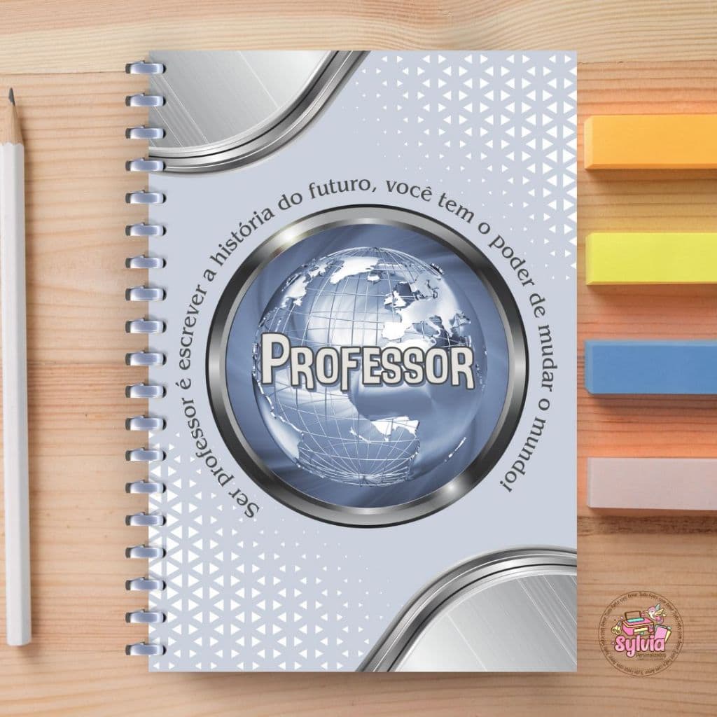 Agenda Professor 2026 Masculina | Capa Dura A5 | Datada ou Permanente | Estilo Profissional