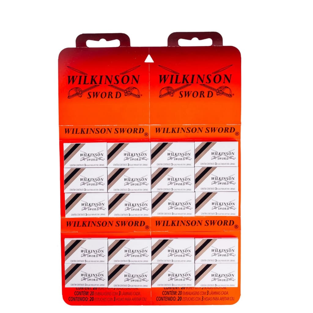 Lâmina Gillete Barbear Wilkinson Sword - Com 60 Unidades Lâminas