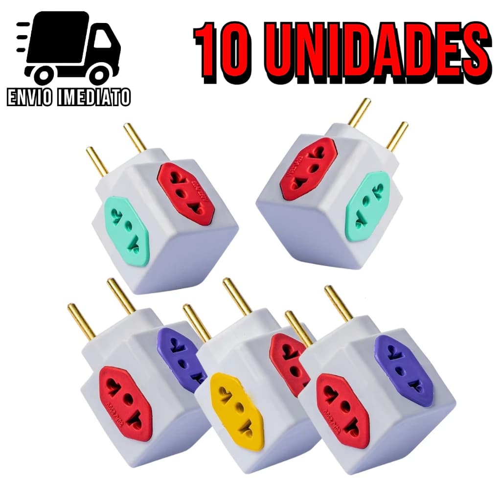 ADAPTADOR TOMADA CUBO 4 ENTRADAS