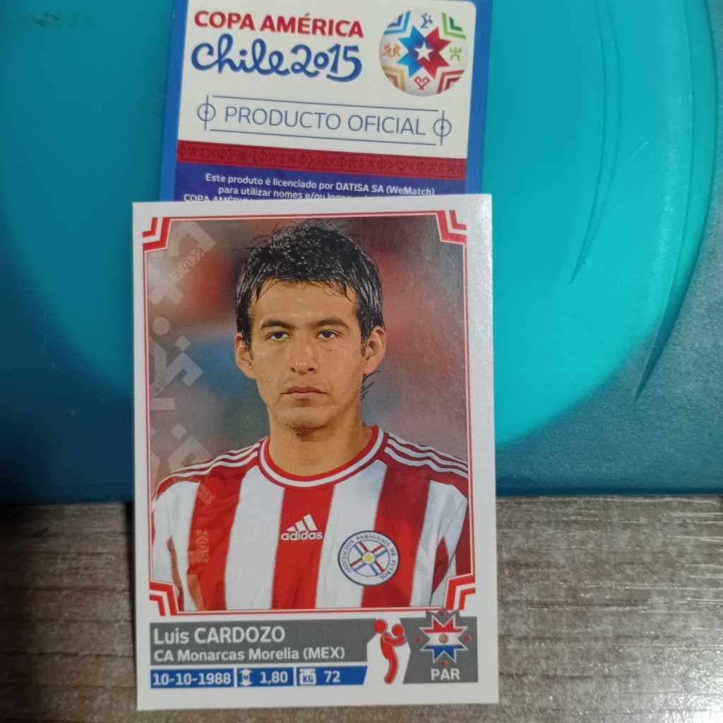 fIGURINHAPanini COPA AMÉRICA CHILE 2015 nº 168 LUIS CARDOZO Paraguai