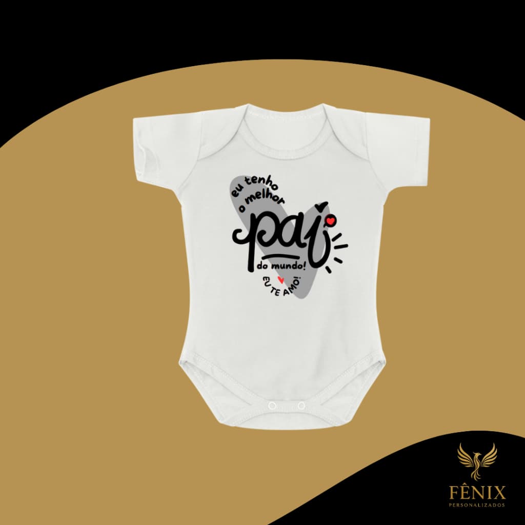 Body de Bebê Personalizado Frases Criativo Melhor Pai Do Mundo