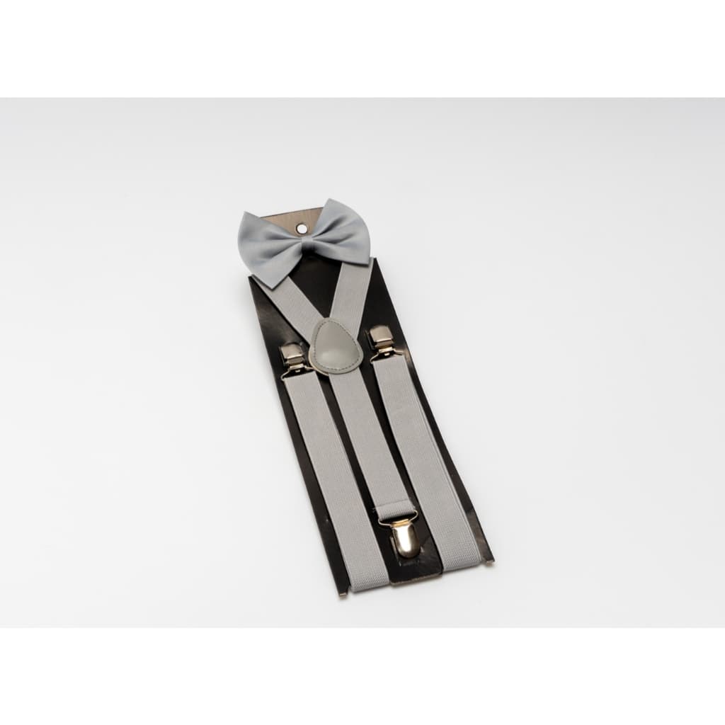 Kit Suspensório + Gravata Borboleta ajustável em cores diversas ideal para casamentos ou eventos