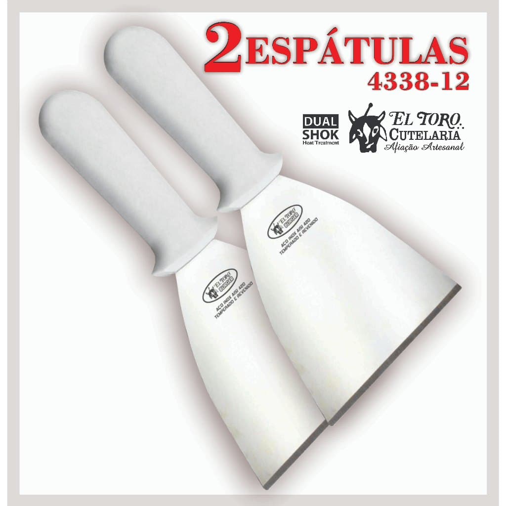2 Espátulas Raspadeiras  12CM - EL TORO CUTELARIA