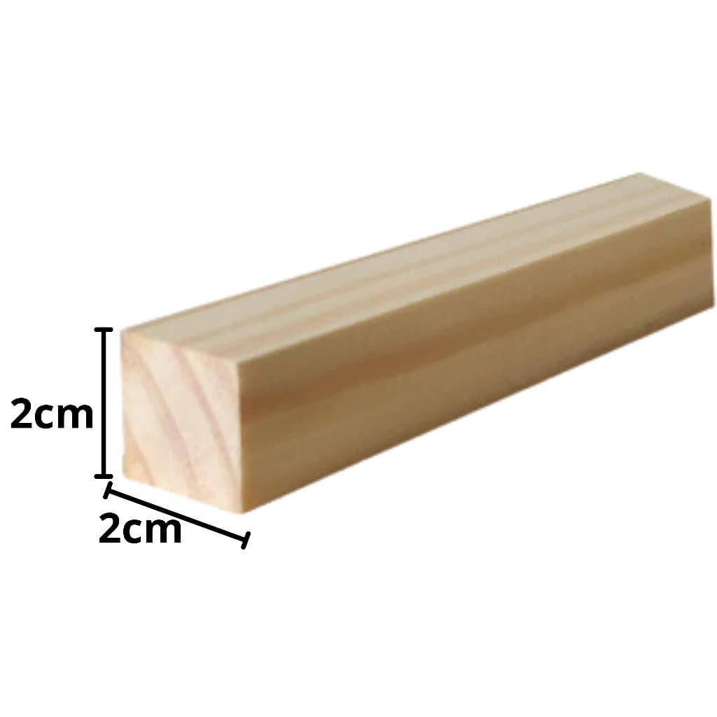 Kit 50 Ripas Sarrafos de Madeira Aplainadas para Artesanato Pinus 2,5cm x 2cm