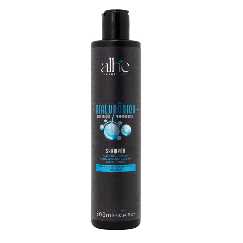 Shampoo Ácido Hialurônico 300ml Hidratação Profunda Anti Frizz Preenchedor